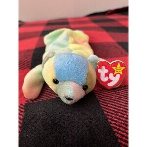 1998 Ty Sammy the Bear 4215 Beanie Baby 8" Colorful Plush Toy Stuffed Animal